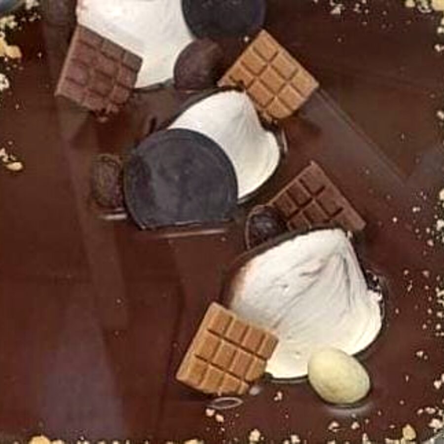 Înghețată artizanală cu ciocolată, fără zahăr