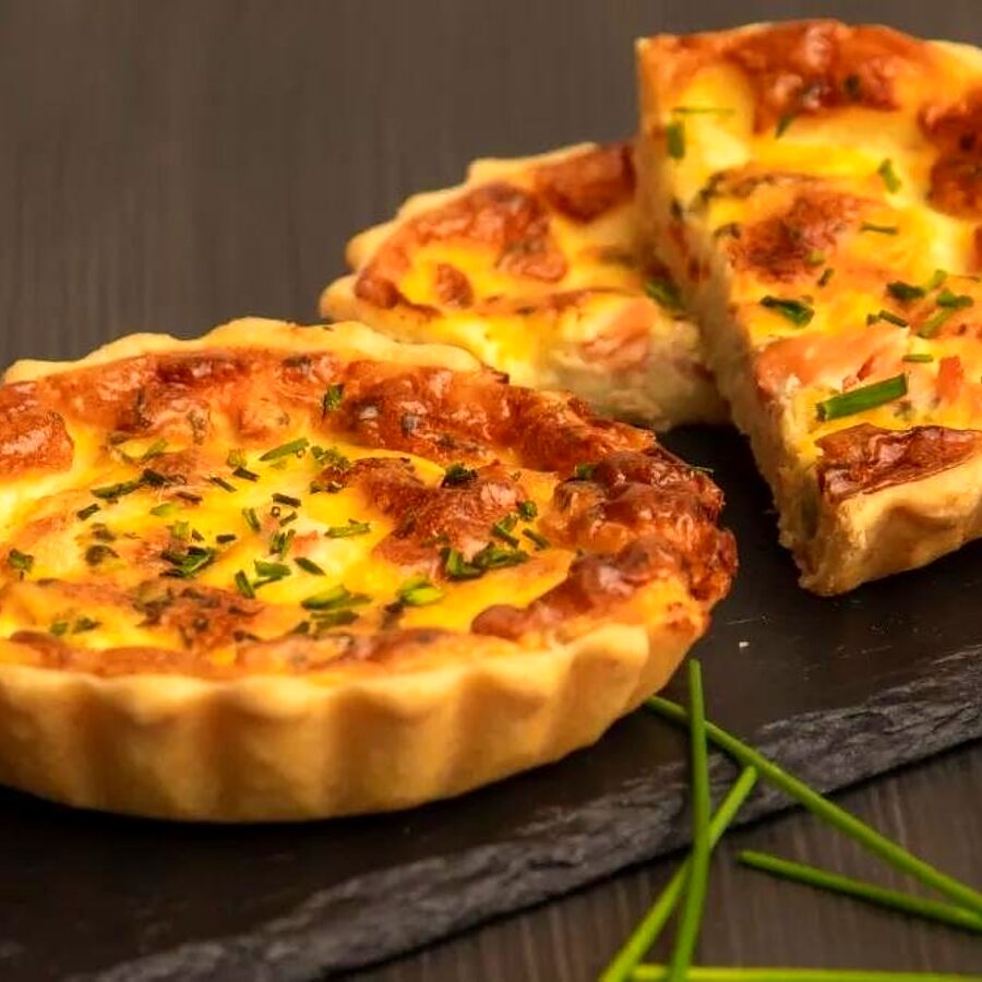 Quiche cu somon